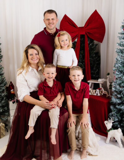 vánoční focení v ateliéru